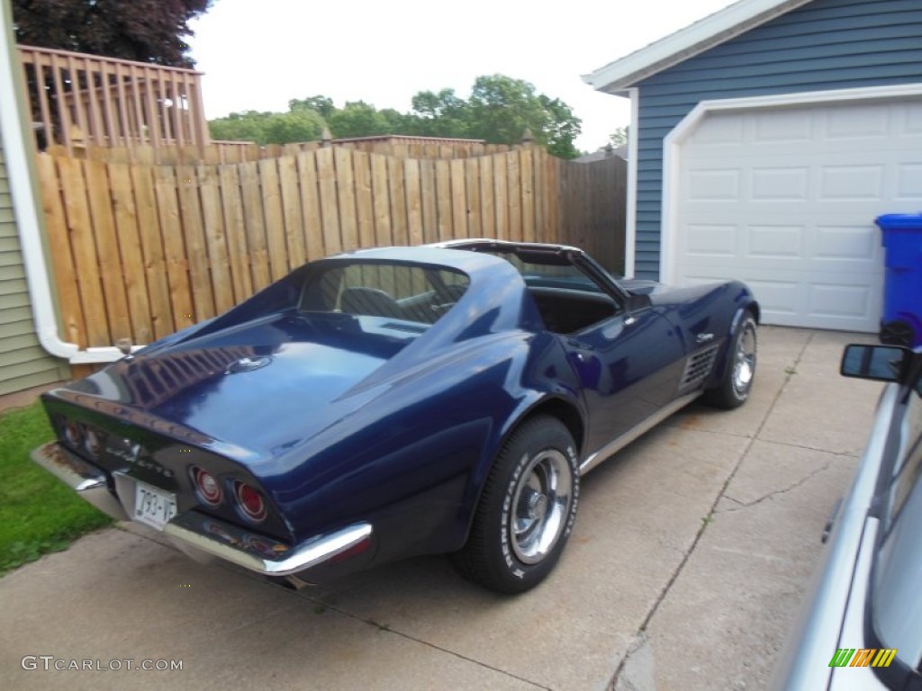 1970 Corvette Stingray Sport Coupe - Bridgehampton Blue / Brown photo #3