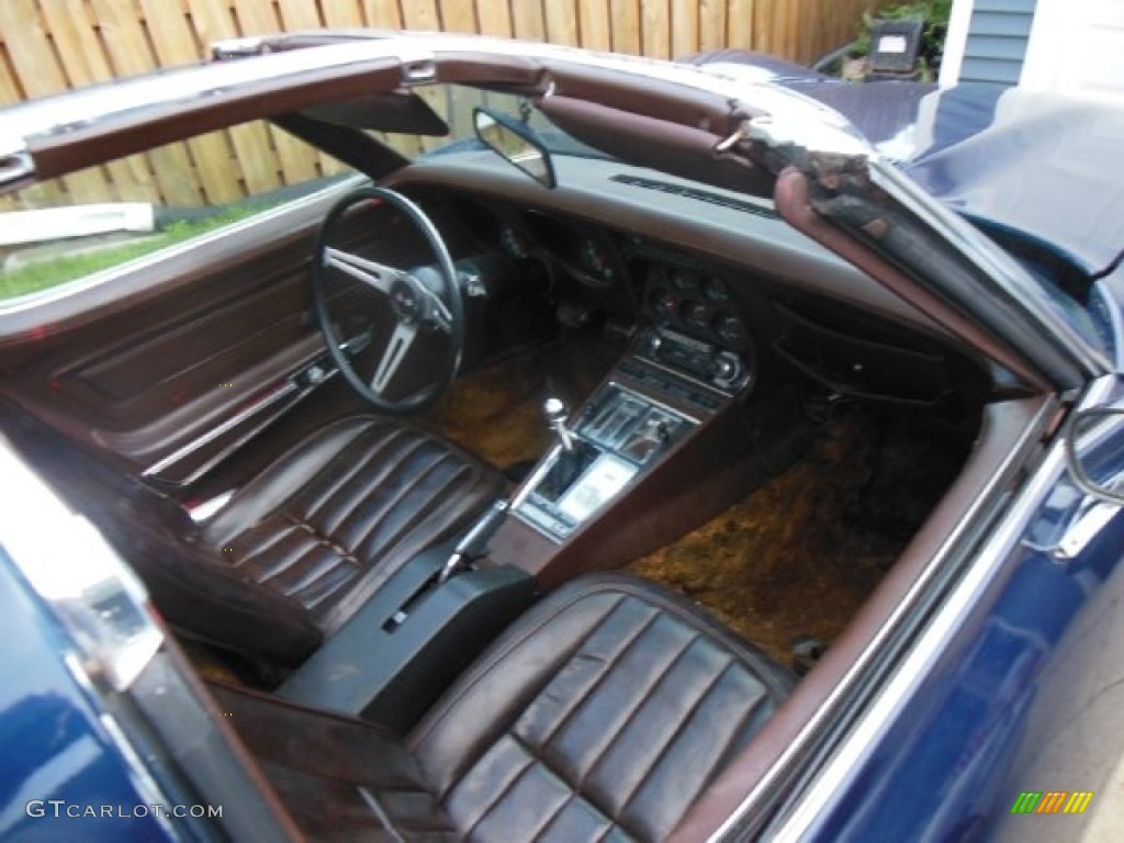 1970 Corvette Stingray Sport Coupe - Bridgehampton Blue / Brown photo #4