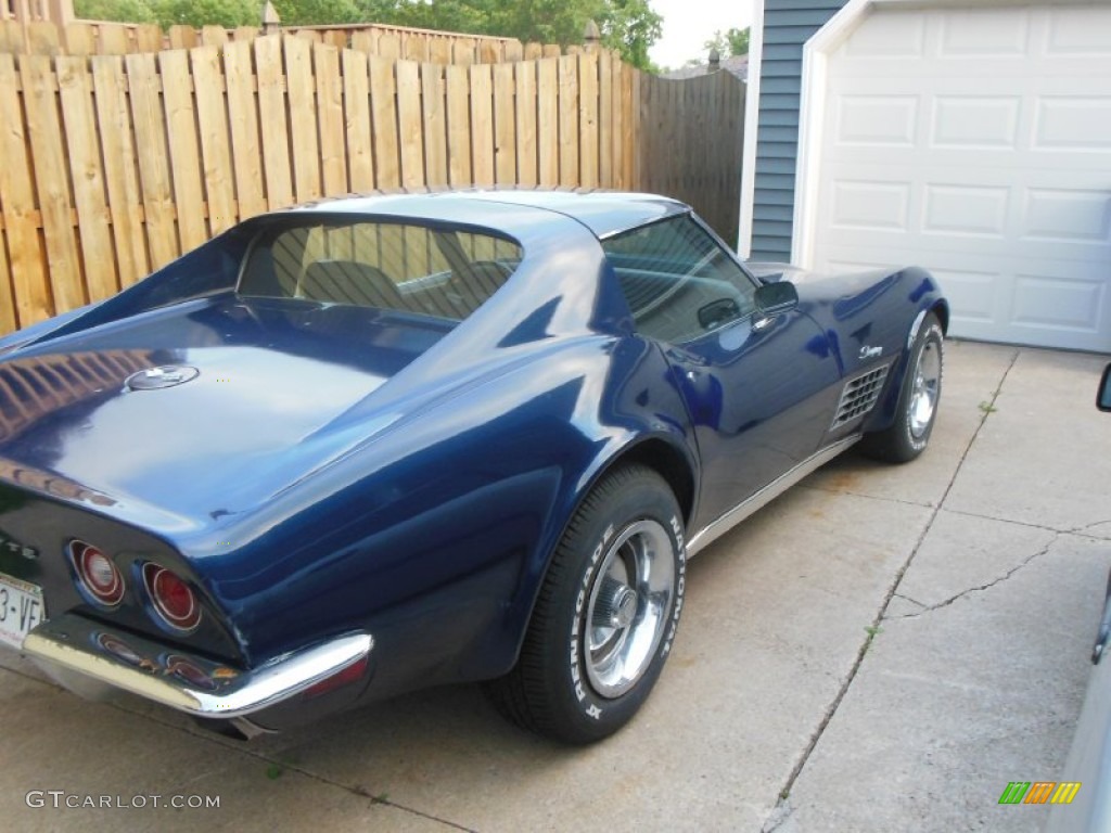 1970 Corvette Stingray Sport Coupe - Bridgehampton Blue / Brown photo #9
