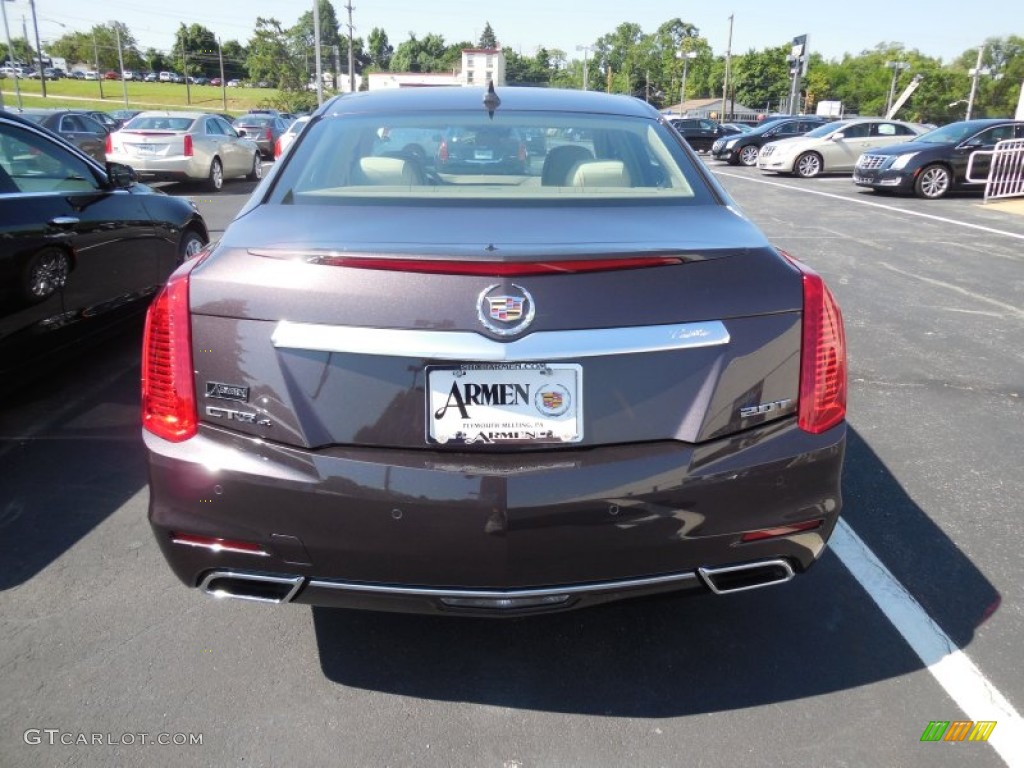 2014 CTS Luxury Sedan AWD - Majestic Plum Metallic / Light Cashmere/Medium Cashmere photo #6