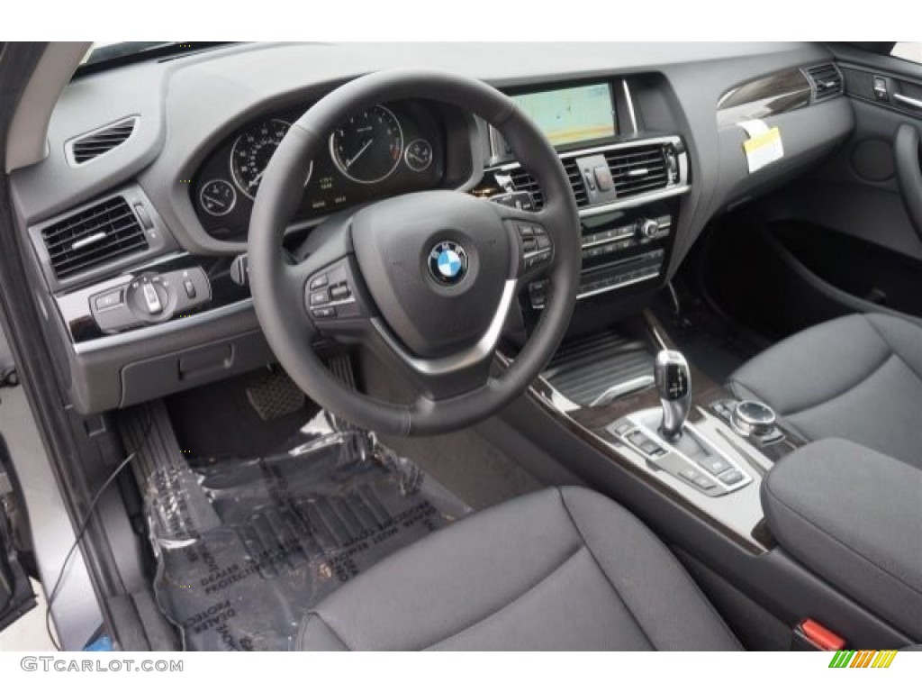 Black Interior 2015 BMW X3 xDrive28i Photo #95472575
