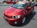 2013 Crystal Red Tintcoat Chevrolet Sonic LTZ Sedan  photo #4