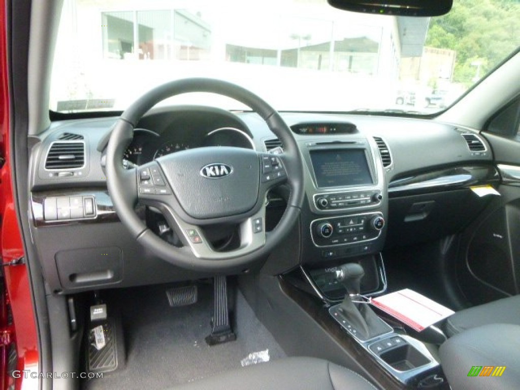 2015 Kia Sorento SX AWD Black Dashboard Photo #95473760