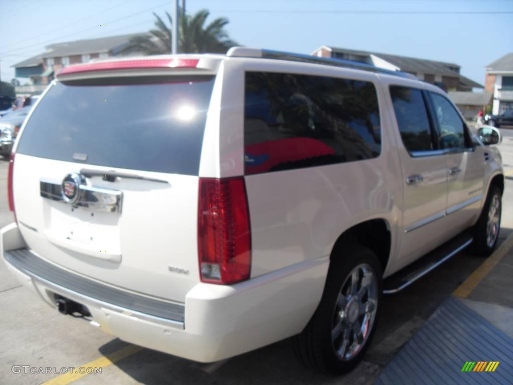 2007 Escalade ESV AWD - White Diamond / Cocoa/Light Cashmere photo #4