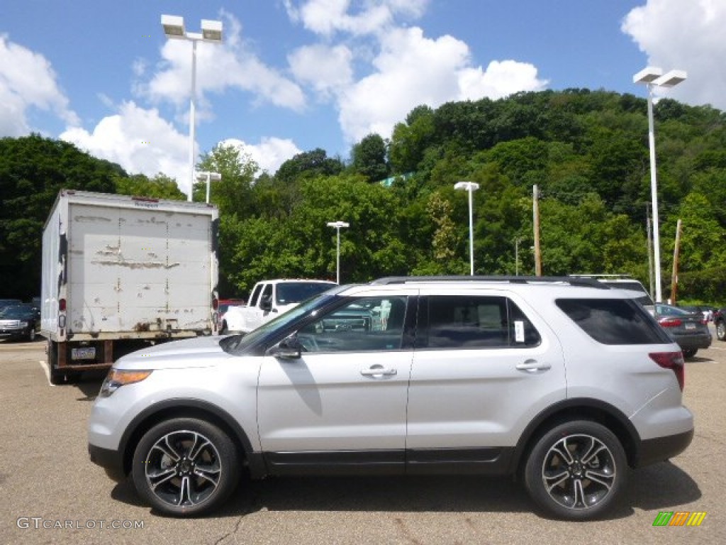 2015 Explorer Sport 4WD - Ingot Silver / Sport Charcoal Black photo #5