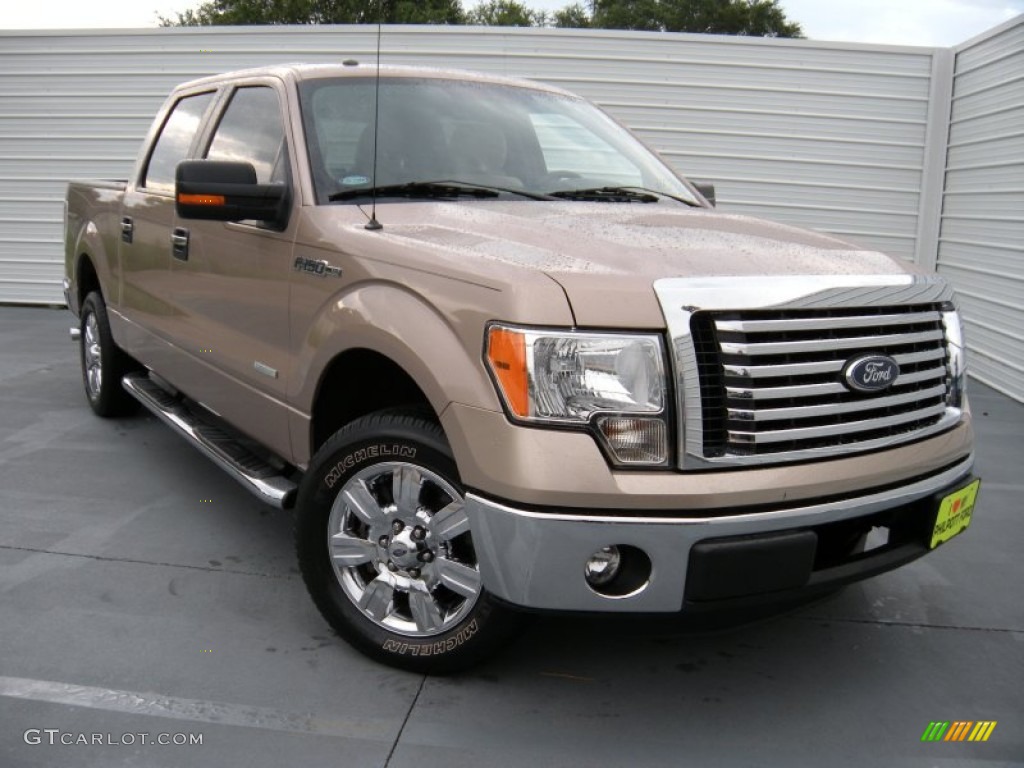 2011 F150 XLT SuperCrew - Pale Adobe Metallic / Pale Adobe photo #1