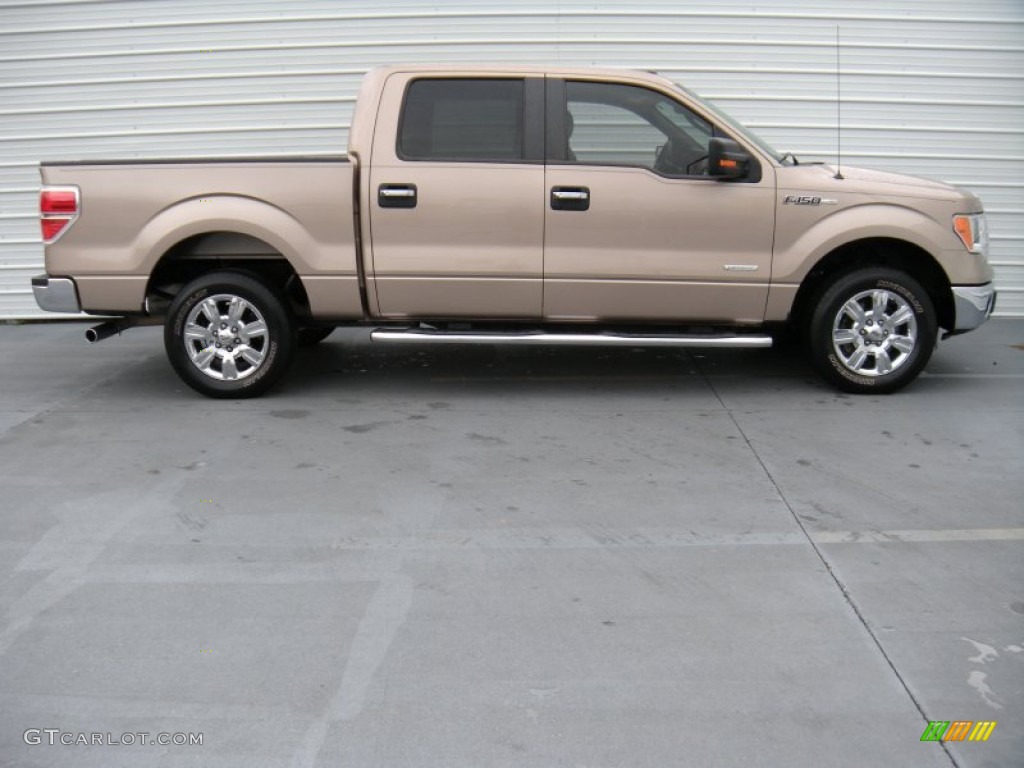 2011 F150 XLT SuperCrew - Pale Adobe Metallic / Pale Adobe photo #3