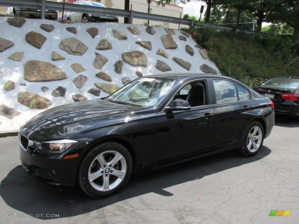 2014 3 Series 320i xDrive Sedan - Jet Black / Black photo #1