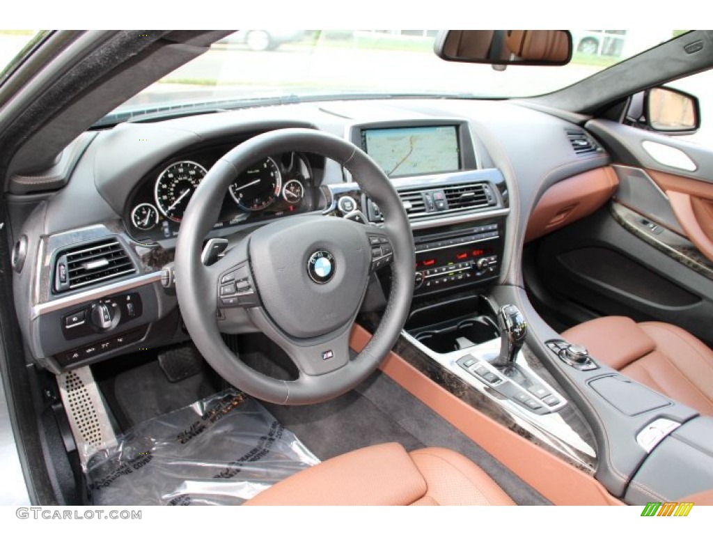 Cinnamon Brown Interior 2014 BMW 6 Series 640i Gran Coupe Photo #95478086