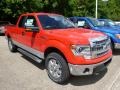 2014 Race Red Ford F150 XLT SuperCab 4x4  photo #2