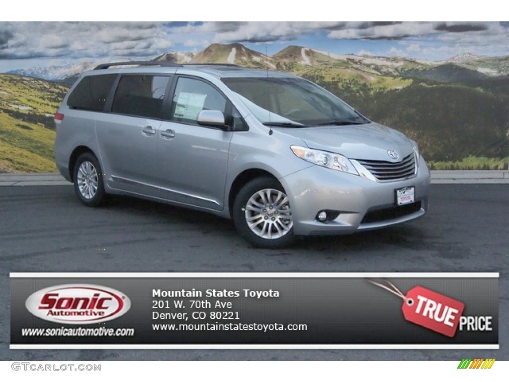 2014 Sienna XLE - Silver Sky Metallic / Light Gray photo #1