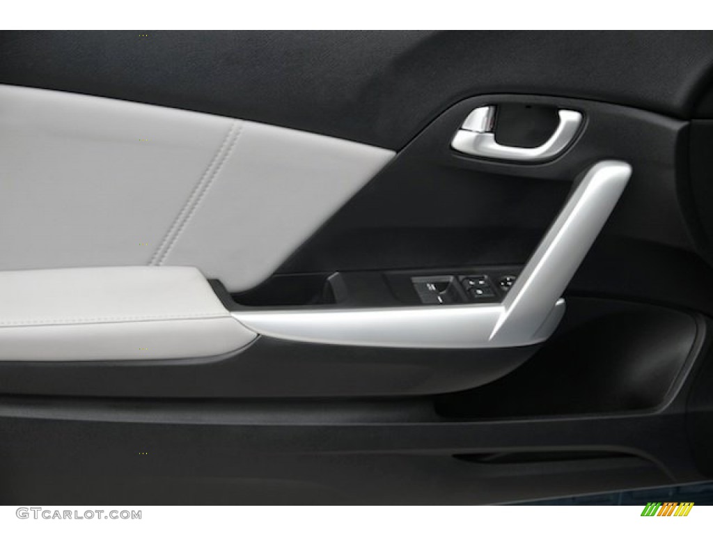 2014 Honda Civic EX-L Coupe Gray Door Panel Photo #95479400