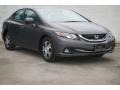 Modern Steel Metallic 2014 Honda Civic Hybrid Sedan