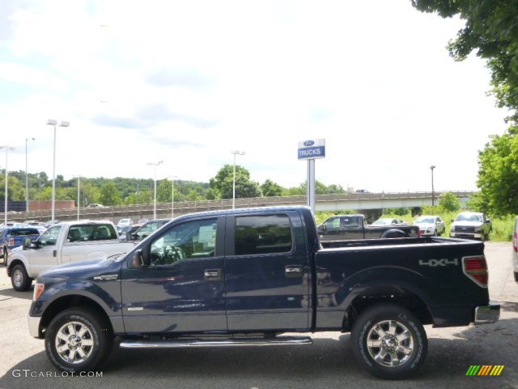 2014 F150 XLT SuperCrew 4x4 - Blue Jeans / Steel Grey photo #5