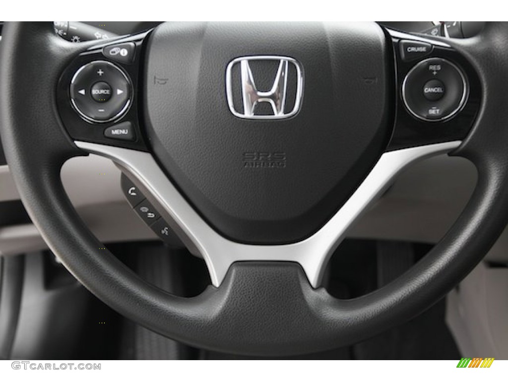 2014 Honda Civic Hybrid Sedan Gray Steering Wheel Photo #95479967