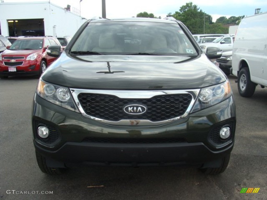 2011 Sorento LX AWD - Tuscan Olive / Beige photo #2