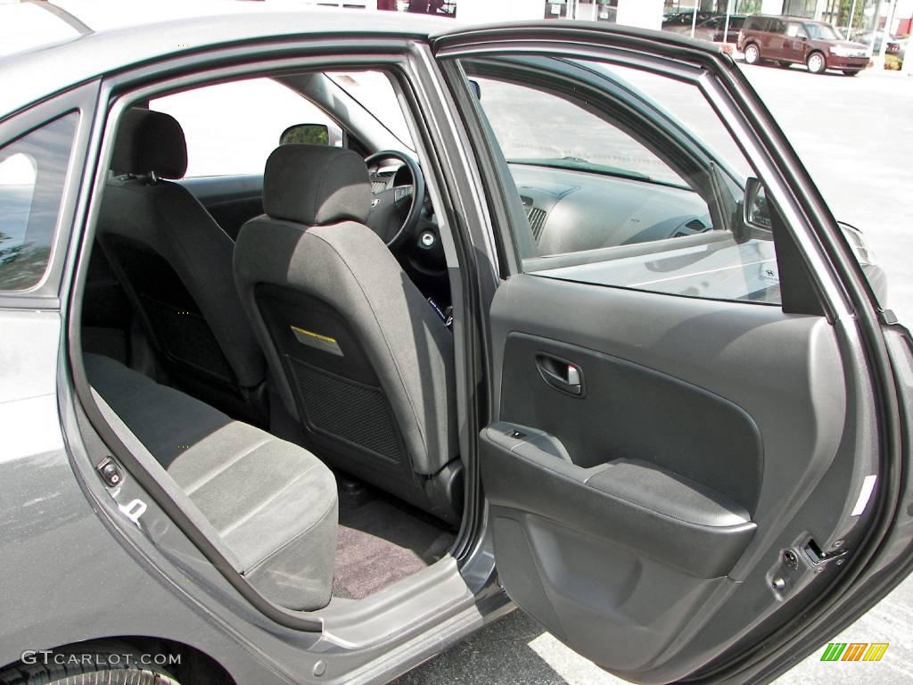 2008 Elantra SE Sedan - Carbon Gray Metallic / Gray photo #16