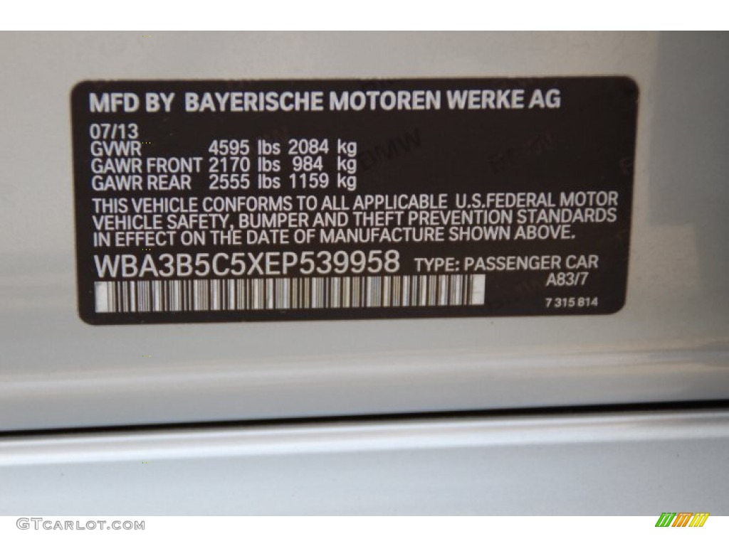 2014 3 Series 328i xDrive Sedan - Glacier Silver Metallic / Black photo #33