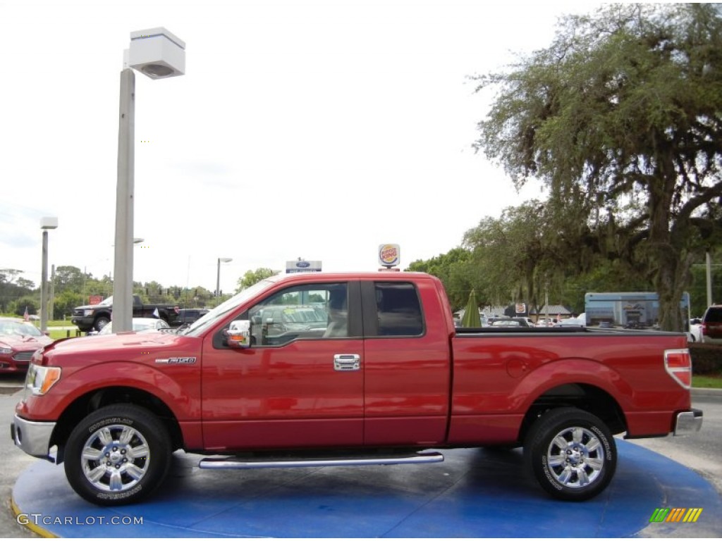 Red Candy Metallic 2010 Ford F150 XLT SuperCab Exterior Photo #95484326