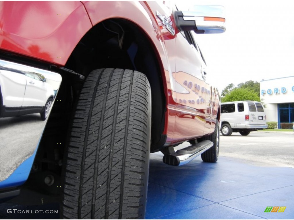 2010 F150 XLT SuperCab - Red Candy Metallic / Medium Stone photo #11