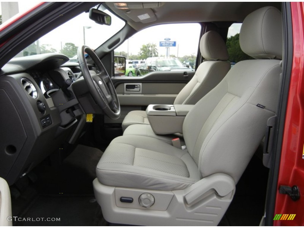 2010 F150 XLT SuperCab - Red Candy Metallic / Medium Stone photo #12