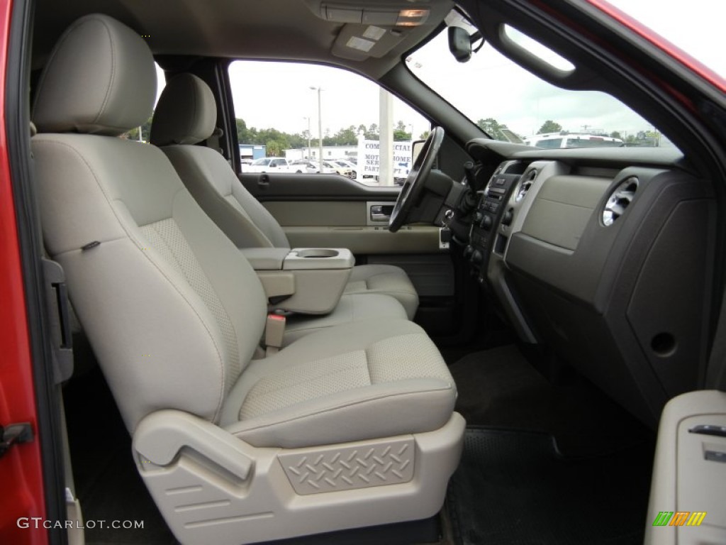 2010 F150 XLT SuperCab - Red Candy Metallic / Medium Stone photo #17