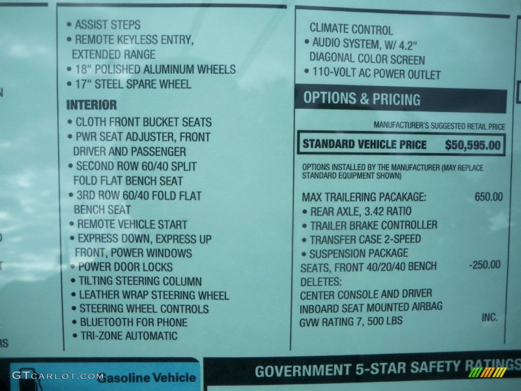 2015 Chevrolet Suburban LS 4WD Window Sticker Photo #95484730
