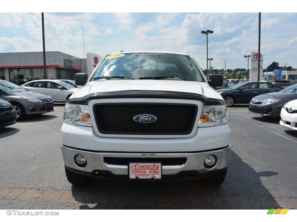 2006 F150 XLT SuperCrew 4x4 - Oxford White / Tan photo #7