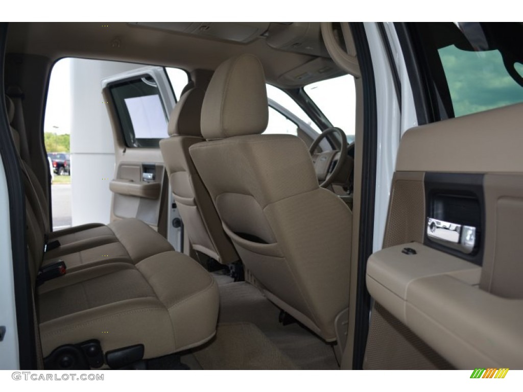 2006 F150 XLT SuperCrew 4x4 - Oxford White / Tan photo #12