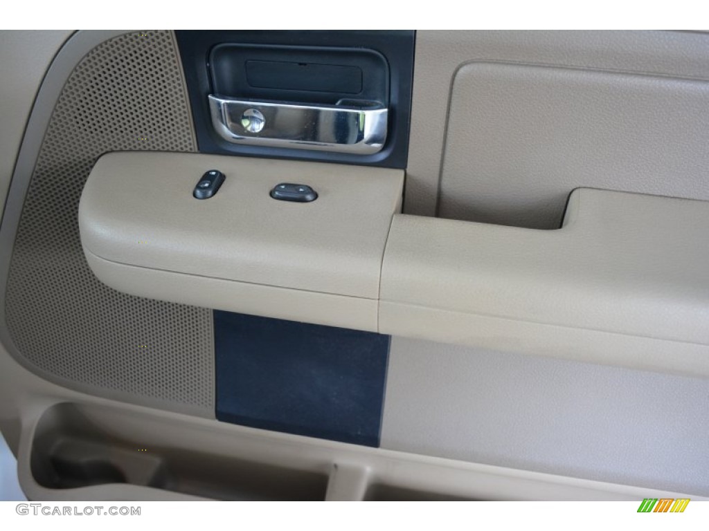 2006 F150 XLT SuperCrew 4x4 - Oxford White / Tan photo #13