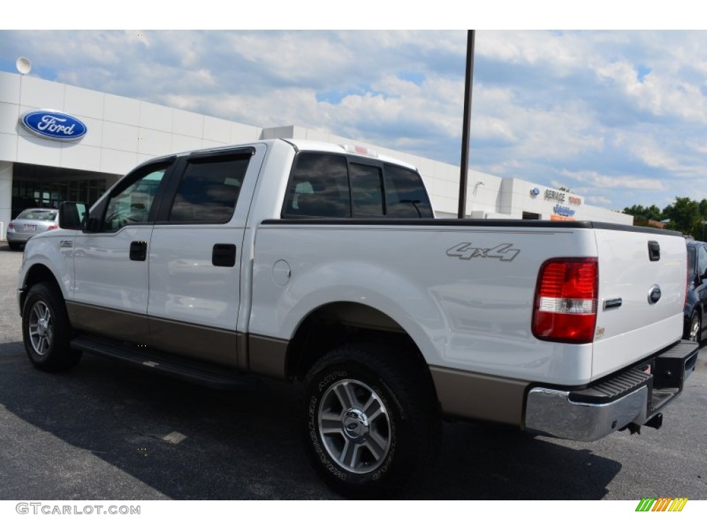 2006 F150 XLT SuperCrew 4x4 - Oxford White / Tan photo #29