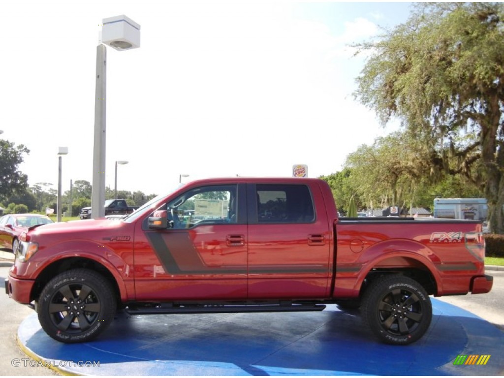 2014 F150 FX4 SuperCrew 4x4 - Ruby Red / FX Appearance Black Leather/Alcantara photo #2