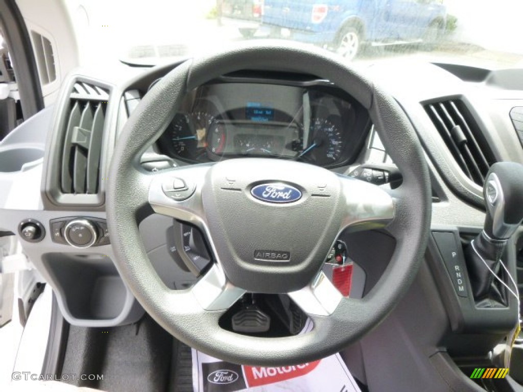 2015 Ford Transit Van 250 MR Long Pewter Steering Wheel Photo #95488541