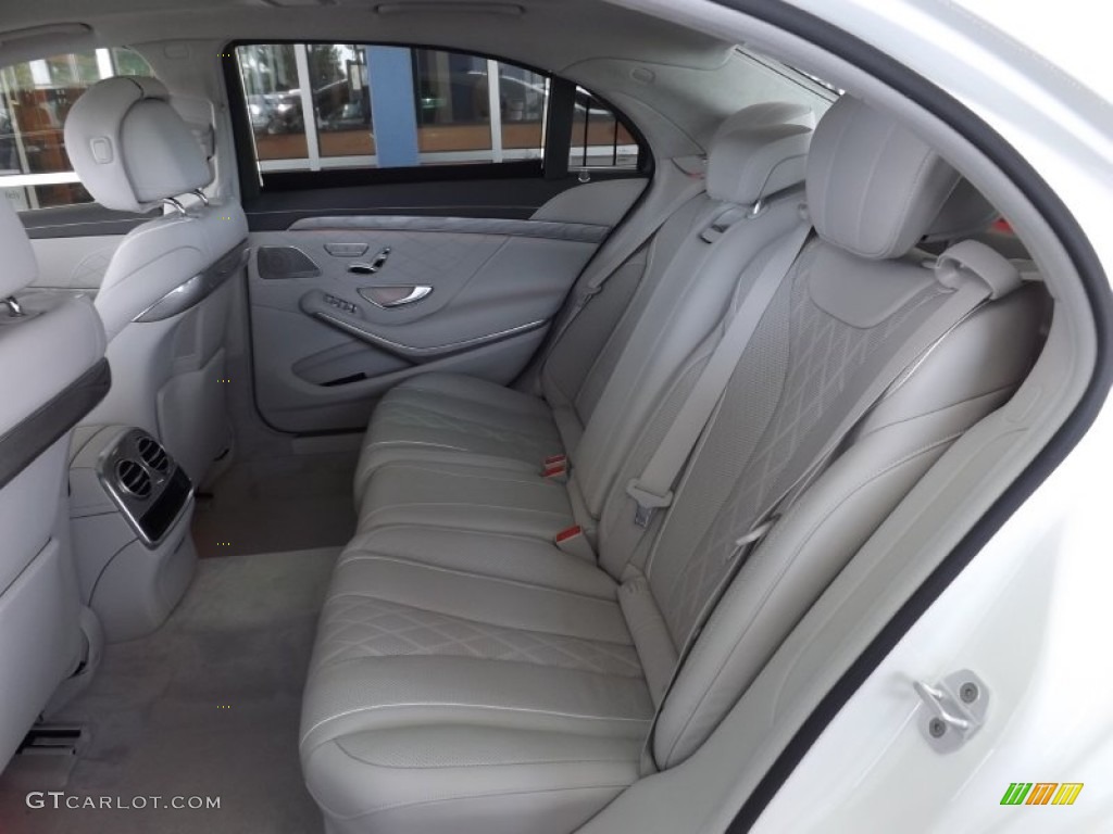 2015 S 550 4Matic Sedan - Diamond White Metallic / Crystal Grey/Seashell Grey photo #6