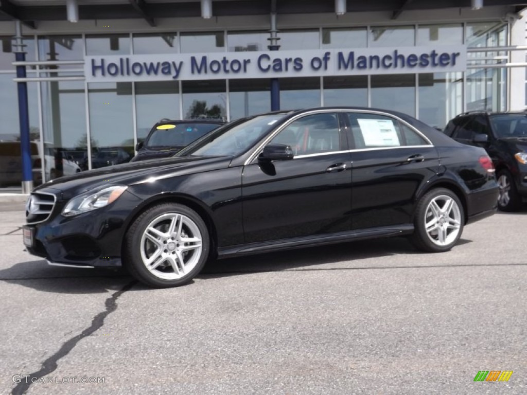 2014 E 350 4Matic Sedan - Black / Black photo #1