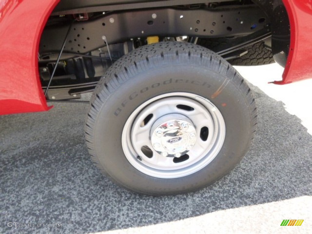 2015 F250 Super Duty XL Super Cab 4x4 - Vermillion Red / Steel photo #9
