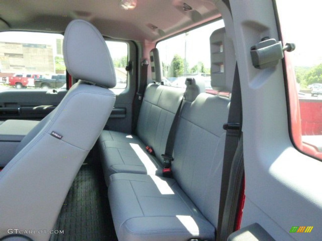 2015 F250 Super Duty XL Super Cab 4x4 - Vermillion Red / Steel photo #11