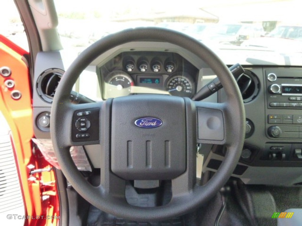 2015 F250 Super Duty XL Super Cab 4x4 - Vermillion Red / Steel photo #18