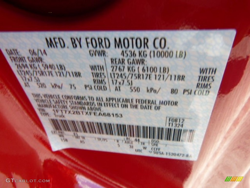 2015 F250 Super Duty XL Super Cab 4x4 - Vermillion Red / Steel photo #20