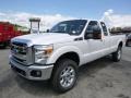White Platinum - F350 Super Duty Lariat Super Cab 4x4 Photo No. 4