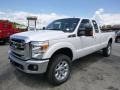 2015 White Platinum Ford F350 Super Duty Lariat Super Cab 4x4  photo #4