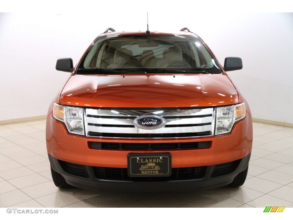 2007 Edge SE - Blazing Copper Metallic / Camel photo #2