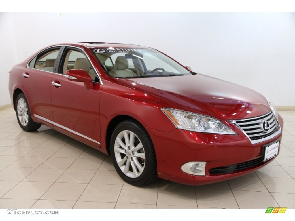 2012 ES 350 - Matador Red Mica / Parchment photo #1