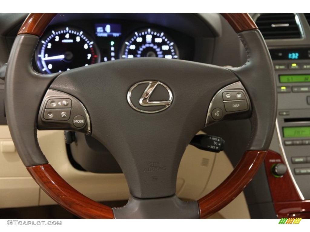 2012 Lexus ES 350 Parchment Steering Wheel Photo #95494097