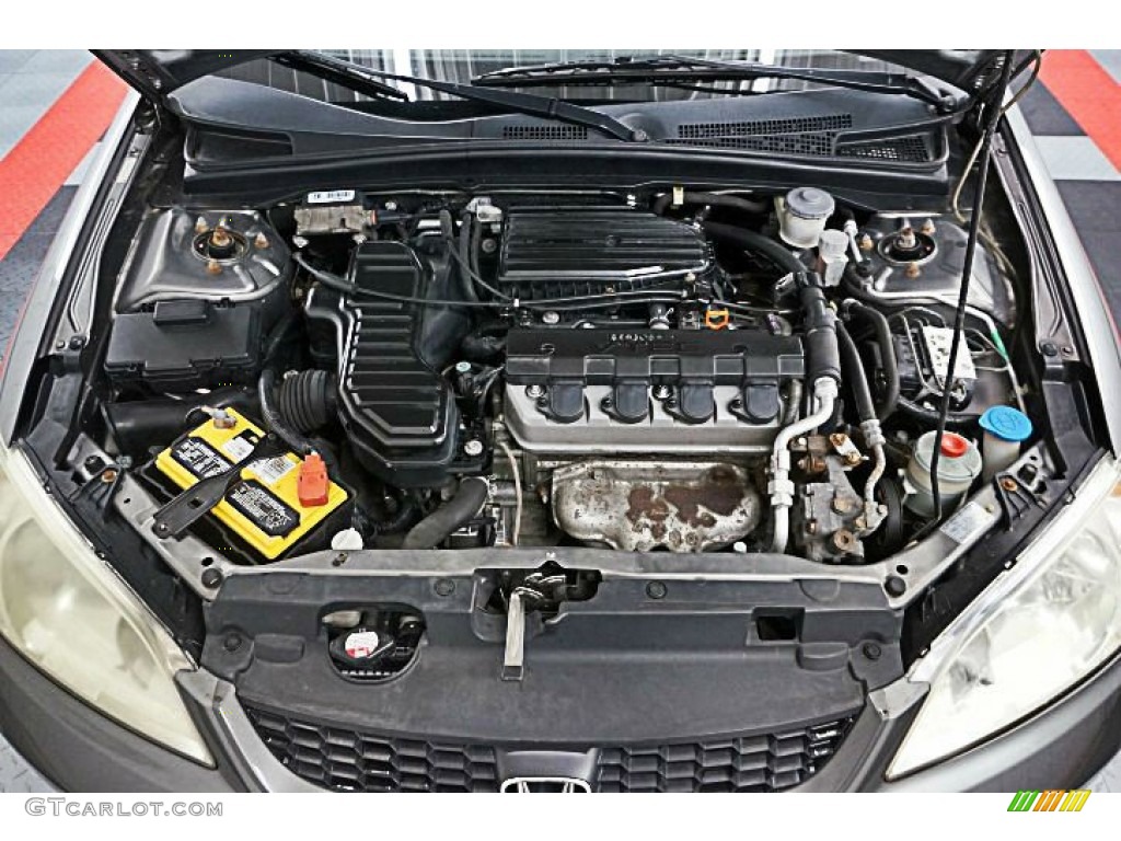 2004 Honda Civic EX Coupe 1.7L SOHC 16V VTEC 4 Cylinder Engine Photo #95494604