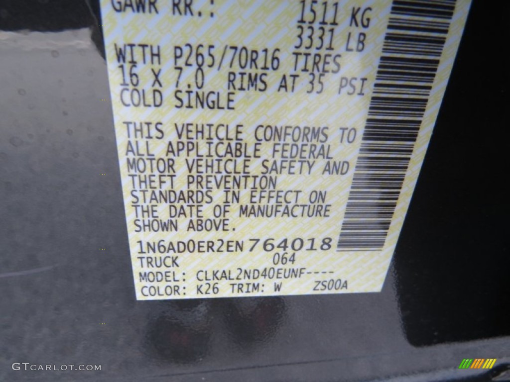 2014 Frontier SV Crew Cab - Night Armor / Steel photo #16