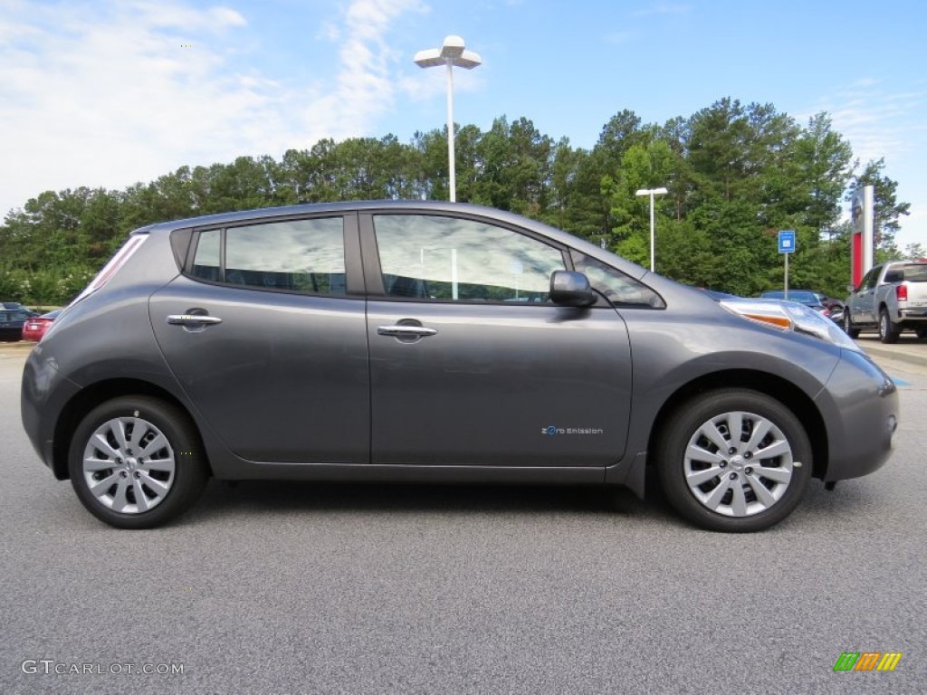 Gun Metallic 2015 Nissan LEAF S Exterior Photo #95495046