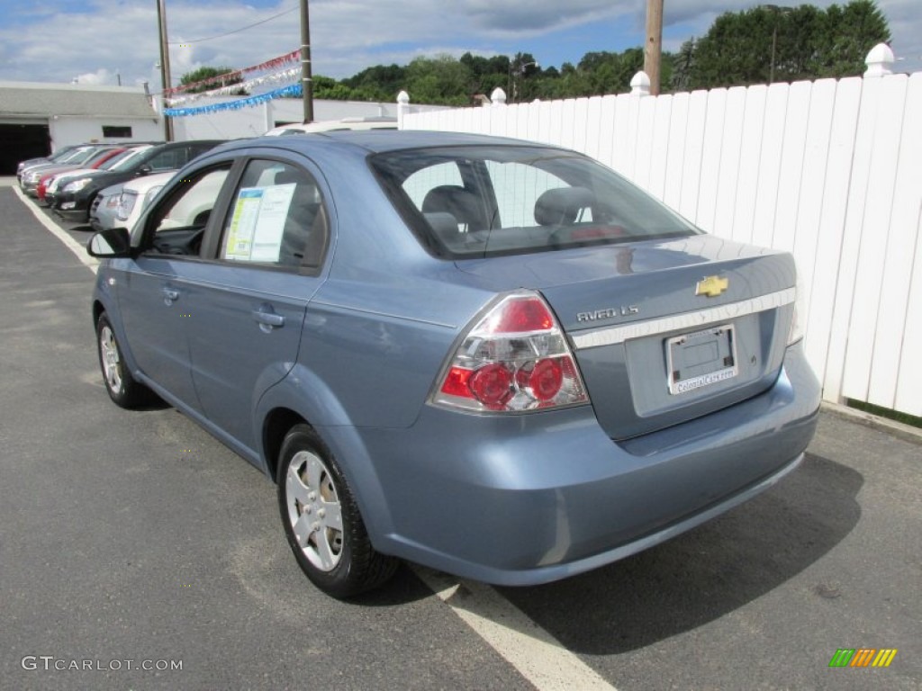 2008 Aveo LS Sedan - Icelandic Blue Metallic / Charcoal photo #4