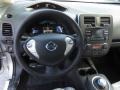 2015 Nissan LEAF Black Interior Steering Wheel Photo