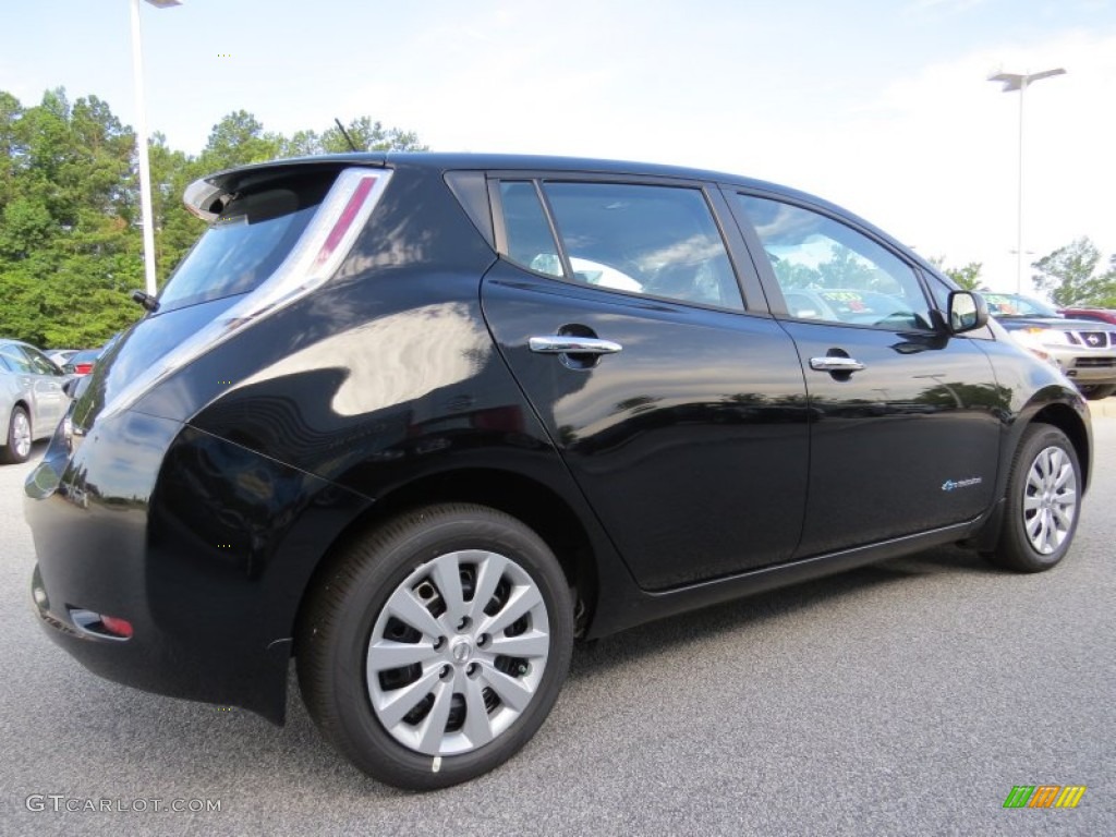Super Black 2015 Nissan LEAF S Exterior Photo #95495819